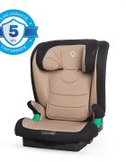 COCCOLLE Scaun auto iSize Isofix Eris 100-150 cm Tetiera si spatar reglabile Pozitie somn junior Cotiere confortabile Omologat R129 Bare isofix reglabile Sand Beige
