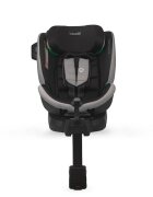 COCCOLLE Scaun auto iSize Mago Jet Black 40-150 cm isofix picior de fixare rotire 360 grade tetiera reglabila