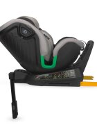 COCCOLLE Scaun auto iSize Mago Jet Black 40-150 cm isofix picior de fixare rotire 360 grade tetiera reglabila