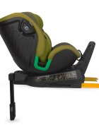 COCCOLLE Scaun auto iSize Mago Olive Khaki 40-150 cm isofix picior de fixare rotire 360 grade tetiera reglabila