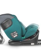 COCCOLLE Scaun auto rotativ cu Isofix Atira iSize R129 pentru copii de 40-150 cm sau 0-36 kg Top Tether Centuri in 5 puncte Pozitie de somn Tetiera reglabila Carcasa ranforsata metalic Cu spuma de memorie in 3 straturi