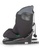 COCCOLLE Scaun auto rotativ cu Isofix Atira iSize R129 pentru copii de 40-150 cm sau 0-36 kg Top Tether Centuri in 5 puncte Pozitie de somn Tetiera reglabila Carcasa ranforsata metalic Cu spuma de memorie in 3 straturi