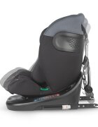 COCCOLLE Scaun auto rotativ cu Isofix Atira iSize R129 pentru copii de 40-150 cm sau 0-36 kg Top Tether Centuri in 5 puncte Pozitie de somn Tetiera reglabila Carcasa ranforsata metalic Cu spuma de memorie in 3 straturi