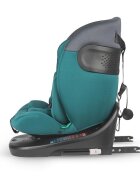 COCCOLLE Scaun auto rotativ cu Isofix Atira iSize R129 pentru copii de 40-150 cm sau 0-36 kg Top Tether Centuri in 5 puncte Pozitie de somn Tetiera reglabila Carcasa ranforsata metalic Cu spuma de memorie in 3 straturi
