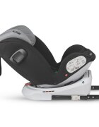 COCCOLLE Scaun auto rotativ cu isofix Lyra Greystone I-size 40-150 cm 0-12 ani omologat R129 Top Tether Pozitie somn Protectie impact lateral
