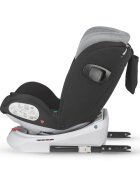 COCCOLLE Scaun auto rotativ cu isofix Lyra Greystone I-size 40-150 cm 0-12 ani omologat R129 Top Tether Pozitie somn Protectie impact lateral