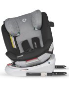 COCCOLLE Scaun auto rotativ cu isofix Lyra Greystone I-size 40-150 cm 0-12 ani omologat R129 Top Tether Pozitie somn Protectie impact lateral