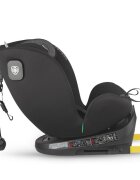 COCCOLLE Scaun auto rotativ cu Isofix Nova iSize 40-150 cm 0-12 ani omologat R129 Top Tether Insert nou nascut Tetiera reglabila Protectie impact lateral Pozitie de somn Diamond Black