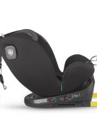 COCCOLLE Scaun auto rotativ cu Isofix Nova iSize 40-150 cm 0-12 ani omologat R129 Top Tether Insert nou nascut Tetiera reglabila Protectie impact lateral Pozitie de somn Diamond Black