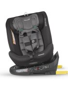 COCCOLLE Scaun auto rotativ cu Isofix Nova iSize 40-150 cm 0-12 ani omologat R129 Top Tether Insert nou nascut Tetiera reglabila Protectie impact lateral Pozitie de somn Diamond Black