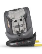 COCCOLLE Scaun auto rotativ cu Isofix Nova iSize 40-150 cm 0-12 ani omologat R129 Top Tether Insert nou nascut Tetiera reglabila Protectie impact lateral Pozitie de somn Moonlit Grey
