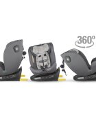 COCCOLLE Scaun auto rotativ cu Isofix Nova iSize 40-150 cm 0-12 ani omologat R129 Top Tether Insert nou nascut Tetiera reglabila Protectie impact lateral Pozitie de somn Moonlit Grey