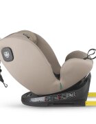COCCOLLE Scaun auto rotativ cu Isofix Nova iSize 40-150 cm 0-12 ani omologat R129 Top Tether Insert nou nascut Tetiera reglabila Protectie impact lateral Pozitie de somn Sand Beige