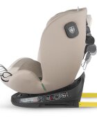 COCCOLLE Scaun auto rotativ cu Isofix Nova iSize 40-150 cm 0-12 ani omologat R129 Top Tether Insert nou nascut Tetiera reglabila Protectie impact lateral Pozitie de somn Sand Beige