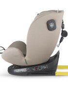COCCOLLE Scaun auto rotativ cu Isofix Nova iSize 40-150 cm 0-12 ani omologat R129 Top Tether Insert nou nascut Tetiera reglabila Protectie impact lateral Pozitie de somn Sand Beige