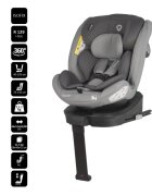 COCCOLLE Scaun auto rotativ cu Isofix Sidra iSize Premium Line Moonlit Grey 40-150 cm0-12 ani4 pozitii de inclinareTetiera reglabilaPozitie somnHusa detasabilaSistem antibascularePicior de fixareOmologat R129