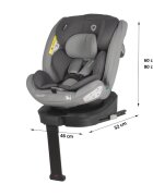 COCCOLLE Scaun auto rotativ cu Isofix Sidra iSize Premium Line Moonlit Grey 40-150 cm0-12 ani4 pozitii de inclinareTetiera reglabilaPozitie somnHusa detasabilaSistem antibascularePicior de fixareOmologat R129