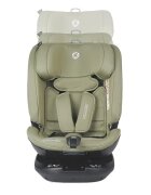 COCCOLLE Scaun auto rotativ iSize Velsa Moss Green cu isofix top-tether protectie la impact lateral reglabil