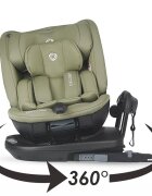 COCCOLLE Scaun auto rotativ iSize Velsa Moss Green cu isofix top-tether protectie la impact lateral reglabil