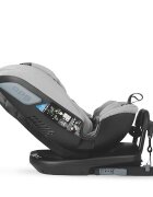 COCCOLLE Scaun auto rotativ iSize Velsa Neutral Grey cu isofix top-tether protectie la impact lateral reglabil