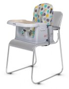 COCCOLLE Scaun de luat masa 2in1 pentru copii Ziti multifunctional Cu functie de inaltator Centuri in 5 puncte Spatar reglabil in 2 pozitii Tavita reglabila in 3 pozitii Dispozitiv anti-alunecare sub tavita pana la 15 k