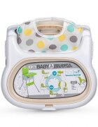 COCCOLLE Scaun de luat masa 2in1 pentru copii Ziti multifunctional Cu functie de inaltator Centuri in 5 puncte Spatar reglabil in 2 pozitii Tavita reglabila in 3 pozitii Dispozitiv anti-alunecare sub tavita pana la 15 k