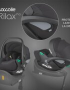 COCCOLLE Scoica auto iSize Rilax Black cu tetiera ajustabila