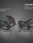 COCCOLLE Scoica auto iSize Rilax Black cu tetiera ajustabila