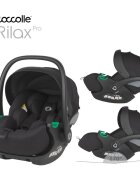COCCOLLE Scoica auto iSize Rilax Black cu tetiera ajustabila