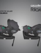 COCCOLLE Scoica auto iSize Rilax Greystone cu baza isofix rotativa 360 tetiera reglabila