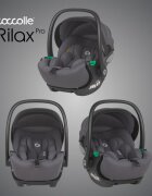 COCCOLLE Scoica auto iSize Rilax Greystone cu tetiera ajustabila