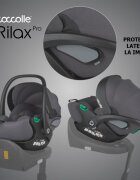 COCCOLLE Scoica auto iSize Rilax Greystone cu tetiera ajustabila
