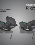COCCOLLE Scoica auto iSize Rilax Greystone cu tetiera ajustabila