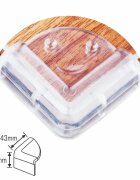 COCCOLLE Set 4 protectii pentru colturi 21 x 43mm