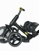 COCCOLLE Tricicleta pentru copii Alto Blue multifunctionala pliabila cu spatar ajustabil in doua pozitii roti Eva si greutate maxima admisa 25 kg