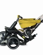 COCCOLLE Tricicleta pentru copii Alto Red multifunctionala pliabila cu spatar ajustabil in doua pozitii roti Eva si greutate maxima admisa 25 kg
