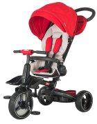 COCCOLLE Tricicleta pentru copii Alto Red multifunctionala pliabila cu spatar ajustabil in doua pozitii roti Eva si greutate maxima admisa 25 kg