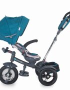 COCCOLLE Tricicleta pentru copii Giro Plus Albastru multifunctionala roti gonflabile spatar reglabil pozitie somn sezut reversibil ghidon pliabil