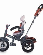 COCCOLLE Tricicleta pentru copii Giro Plus Caramiziu multifunctionala roti gonflabile spatar reglabil pozitie somn sezut reversibil ghidon pliabil