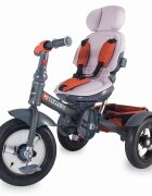 COCCOLLE Tricicleta pentru copii Giro Plus Caramiziu multifunctionala roti gonflabile spatar reglabil pozitie somn sezut reversibil ghidon pliabil