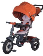 COCCOLLE Tricicleta pentru copii Giro Plus Caramiziu multifunctionala roti gonflabile spatar reglabil pozitie somn sezut reversibil ghidon pliabil