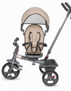 COCCOLLE Tricicleta pentru copii Primo Lunar rock multifunctionala cu sezut reversibil cu suport de picioare roti din spuma Eva copertina cu protectie UV si suport de pahar