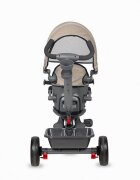 COCCOLLE Tricicleta pentru copii Primo Lunar rock multifunctionala cu sezut reversibil cu suport de picioare roti din spuma Eva copertina cu protectie UV si suport de pahar