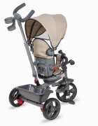 COCCOLLE Tricicleta pentru copii Primo Lunar rock multifunctionala cu sezut reversibil cu suport de picioare roti din spuma Eva copertina cu protectie UV si suport de pahar