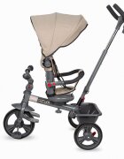 COCCOLLE Tricicleta pentru copii Primo Lunar rock multifunctionala cu sezut reversibil cu suport de picioare roti din spuma Eva copertina cu protectie UV si suport de pahar