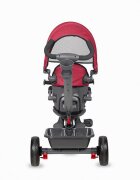 COCCOLLE Tricicleta pentru copii Primo Magenta multifunctionala cu sezut reversibil cu suport de picioare roti din spuma Eva copertina cu protectie UV si suport de pahar