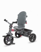 COCCOLLE Tricicleta pentru copii Primo Magenta multifunctionala cu sezut reversibil cu suport de picioare roti din spuma Eva copertina cu protectie UV si suport de pahar