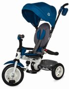 COCCOLLE Tricicleta pentru copii Urbio Air Blue pliabila roti gonflabile spatar reglabil suport pentru sticla suport picioare varsta 18-72 luni
