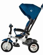 COCCOLLE Tricicleta pentru copii Urbio Air Blue pliabila roti gonflabile spatar reglabil suport pentru sticla suport picioare varsta 18-72 luni