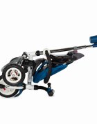 COCCOLLE Tricicleta pentru copii Urbio Air Blue pliabila roti gonflabile spatar reglabil suport pentru sticla suport picioare varsta 18-72 luni